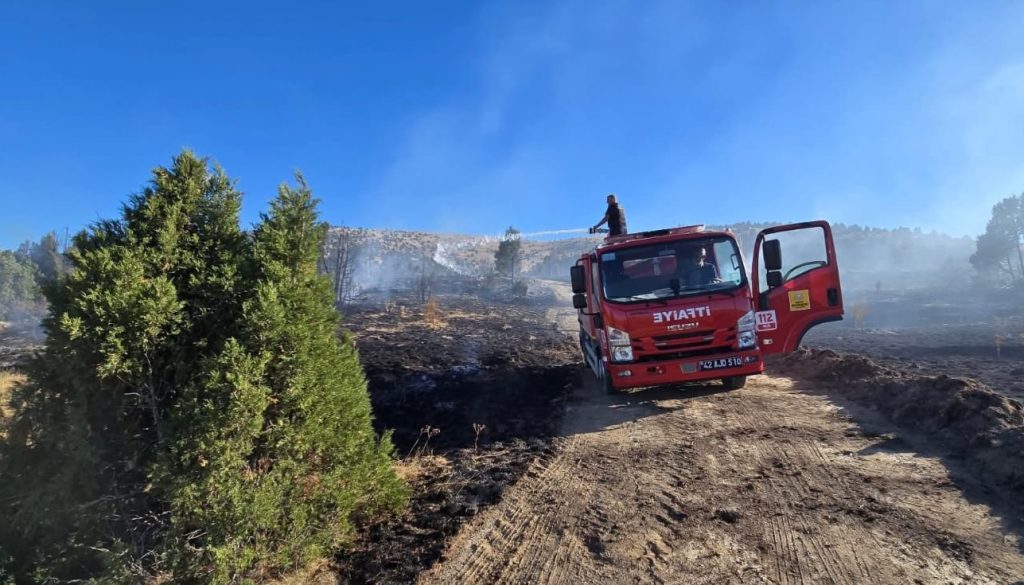 Yunak’ta Tüm Bölgeye Örnek Olacak Orman Yangını Söndürme Başarısı