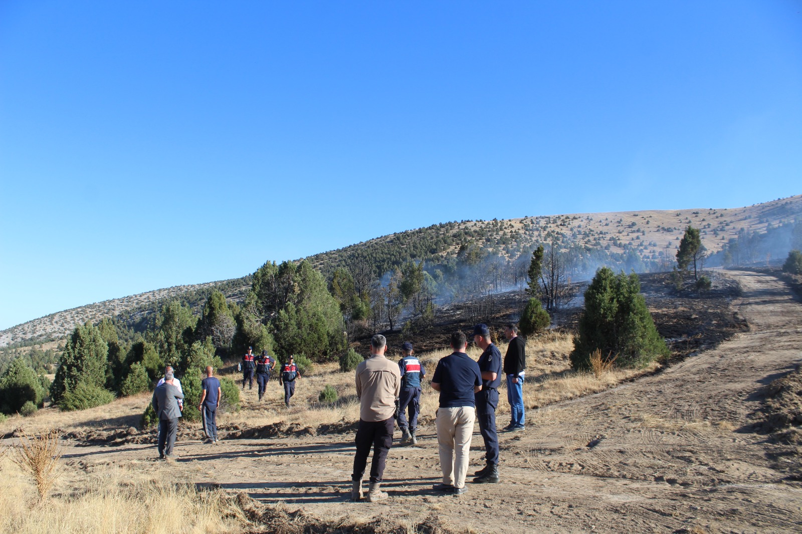 Yunak’ta Tüm Bölgeye Örnek Olacak Orman Yangını Söndürme Başarısı