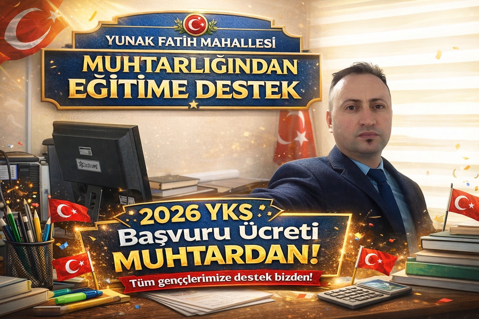 Yunaklı Muhtar, Gençlerin Geleceğine Destek Olacak Projeyi Başlattı